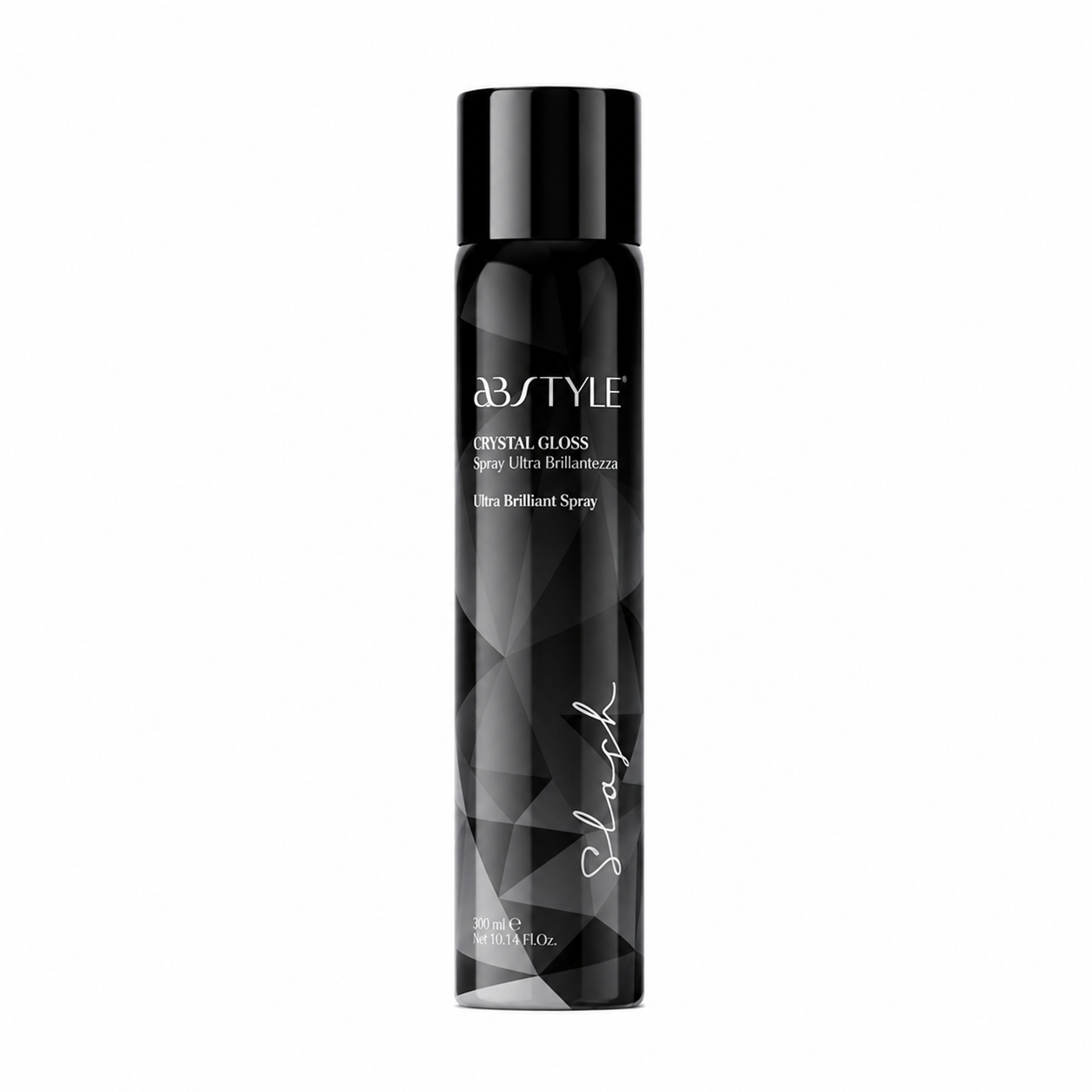 AB Style Crystal Gloss Spray Ultra Brillantezza 300 ml – Spray Lucidante Professionale per Capelli
