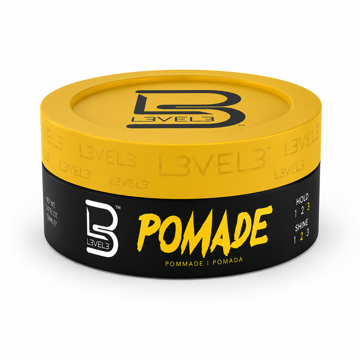 L3VEL3 Pomade 150ml – Cera Lucida Effetto Shine Strong Hold