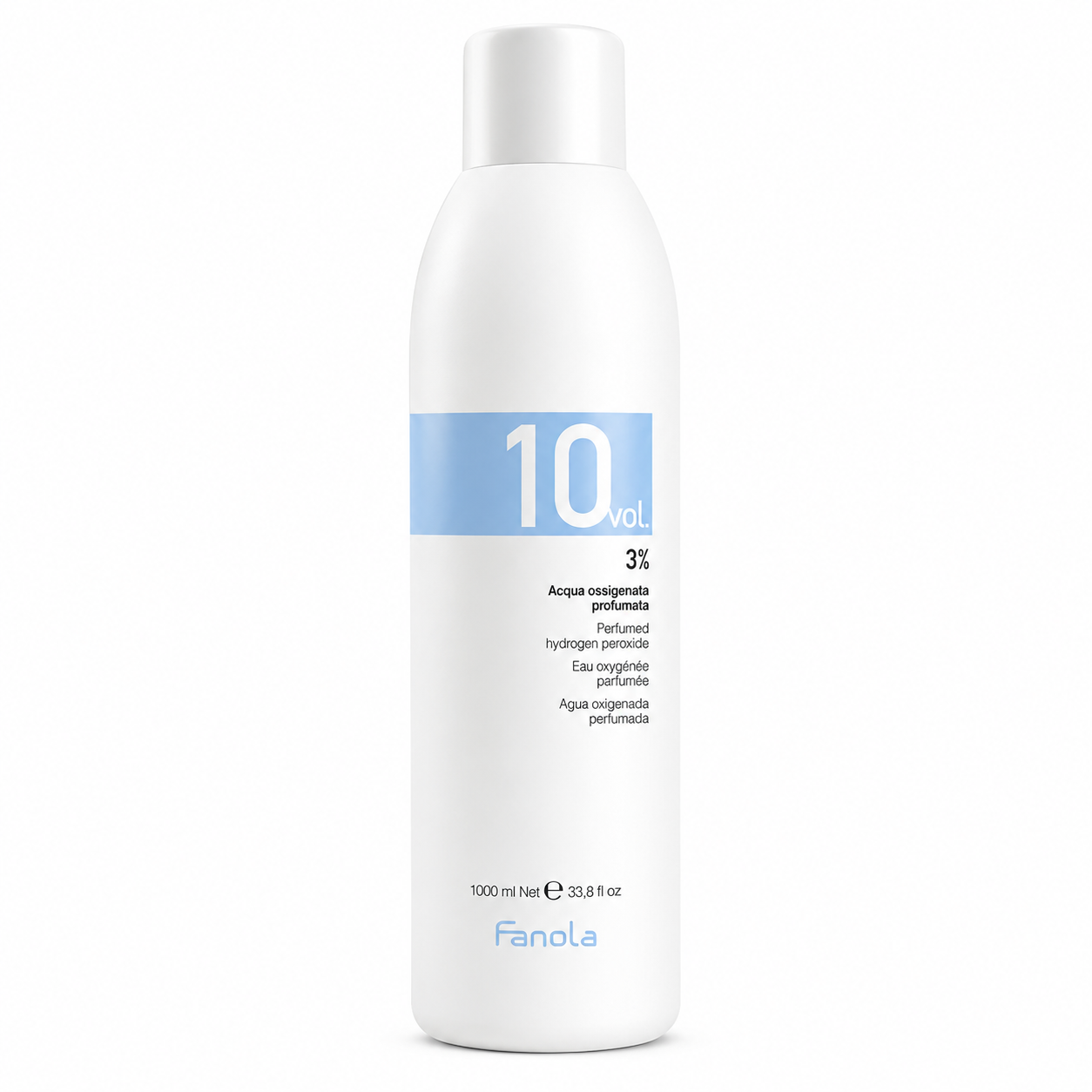 Fanola Acqua Ossigenata Profumata 10 Volumi 3% 1000 ml – Emulsione Ossidante Professionale
